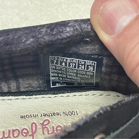 Bobs Sketchers Size 7 Black Loafer Slip On Comfort Shoes Fabric Women - Picture 7 of 8